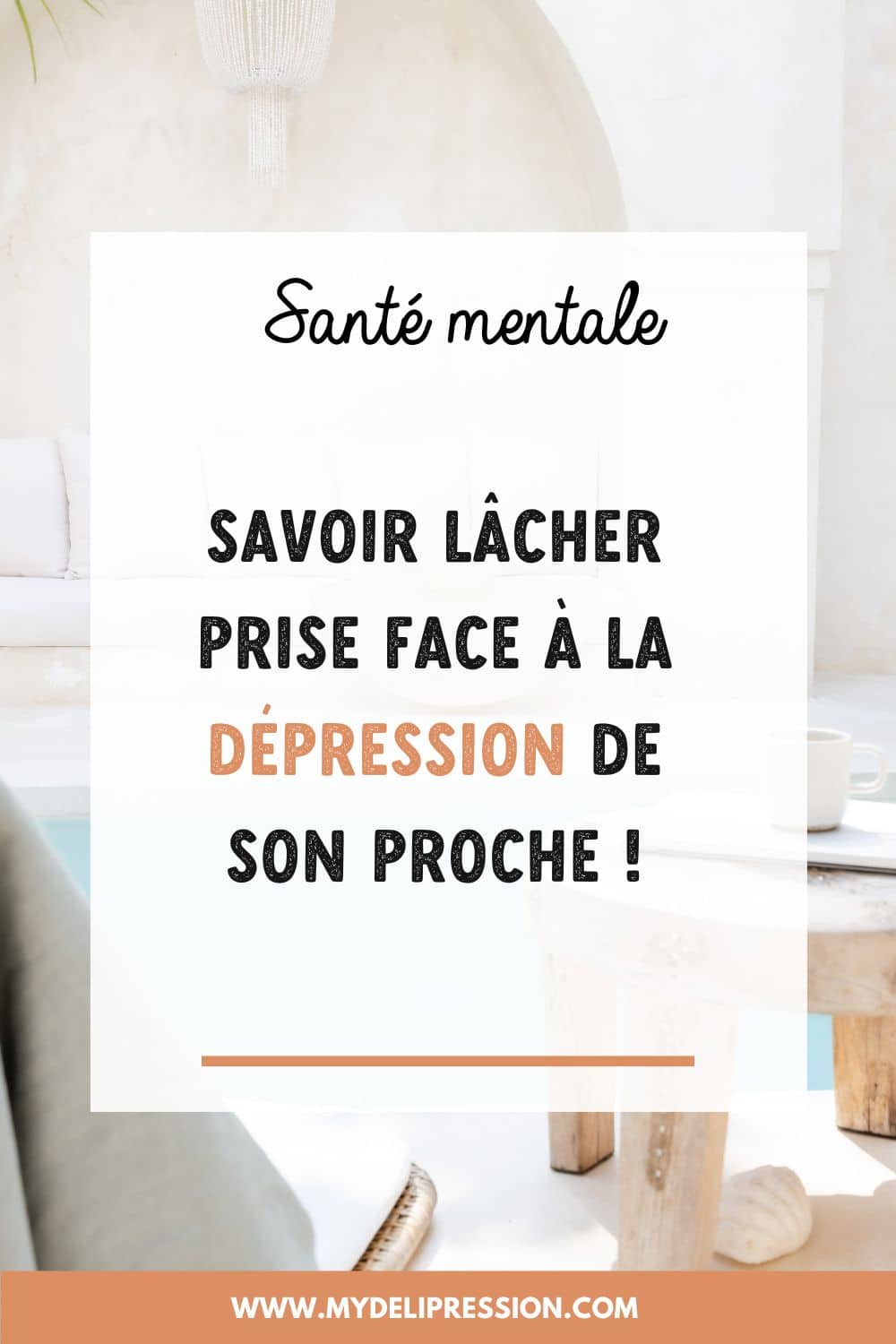Lâcher prise : face à la dépression de ton proche